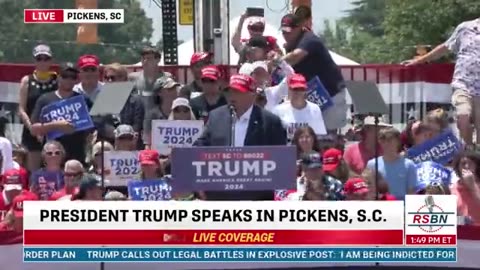 PRESIDENT TRUMP’S FULL SPEECH IN PICKENS SOUTH CAROLINA