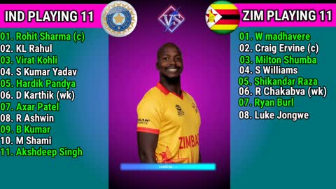 India vs Zimbabwe Final Playing 11 T20 World Cup 2022 IND vs ZIM Match - 42 Playing 11