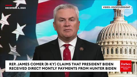 BREAKING NEWS- James Comer Claims New Evidence Proves Biden Received Payments From Hunter's Business