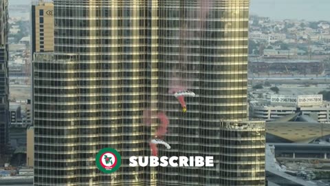 princess dubai sheikha mahra - World record - base jump dubai tower - dubai