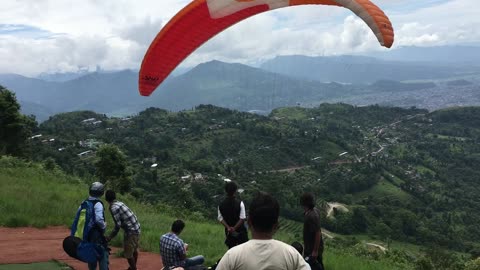 Paragliding in nepal