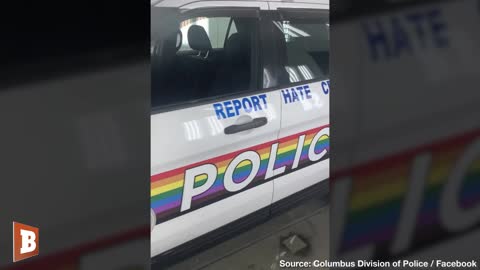 LGBTQIA+ Liaison Officer at Columbus Police Dept. Unveils "Pride Cruiser"