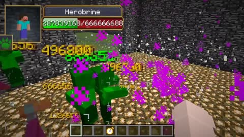 Herobrine vs Entity 303 all Сreepypasta mobs in minecraft part 910