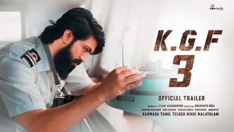 KGF CHAPTER 3 Official Trailer | Yash | Prabhas | Prashanth Neel | Ravi Basrur | Kgf 3 Trailer