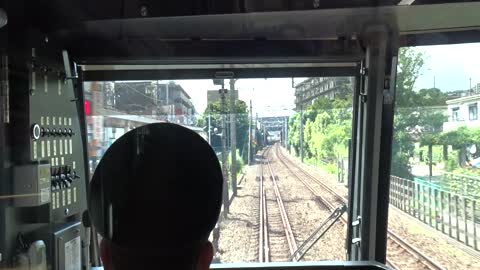 Cab view of the new type on Sotetsu