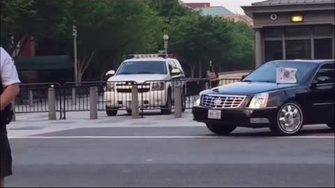 President Trump"Escorted Heavily by the Security