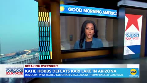 Democrat Katie Hobbs projected to win Arizona governor’s race l GMA