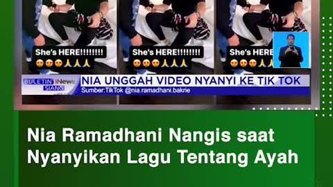 Nia Ramadhani Nangis saatNyanyikan Lagu Tentang Ayah