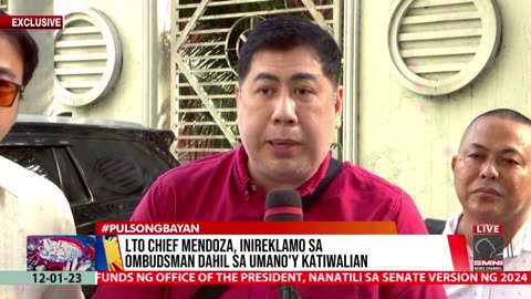 LTO Chief Mendoza, inireklamo sa Ombudsman dahil sa umano'y katiwalian