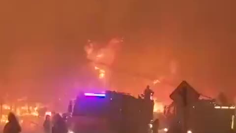 Massive forest fire in Chile