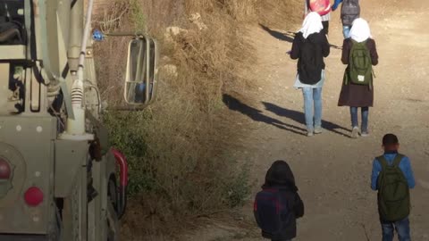 Israeli forces and settlers target Palestinian school kids