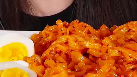 Spicy Carbo, Fire Noodles #zoeyasmr #zoeymukbang #bigbites #mukbang #asmr #food #먹방 #틱톡푸드 #firenoodl