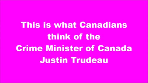 Comment about Trudeau