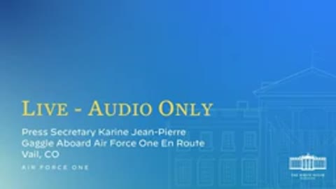 Press Gaggle: Karine Jean-Pierre Holds a Press Briefing on Air Force One