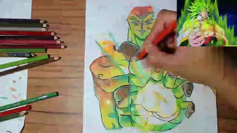 Speed Drawing Broly - Desenhar Anime Fácil