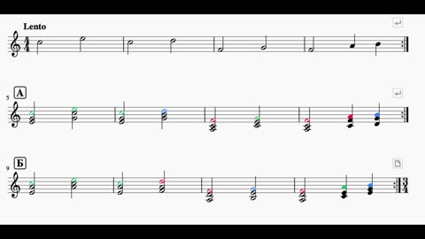 Guitar warming exercises for harmony and melody