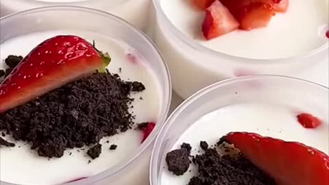 Strawberry puding 🍓 | Amazing short cooking video | Recipe and food hacks