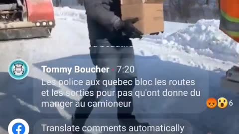 Blind River Ontario The Community Support Feeding And Loving The Truckers For Standing Up For All Our Freedom #BearHUG - #NoVaxxPass #NoMandatesEVER #TrudeauMustGO #O'toolMustGO