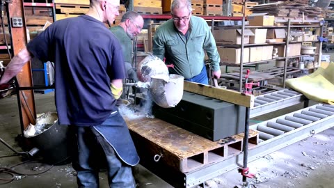 Angus Bull Tail Barn Door Handle Sand Casting Process