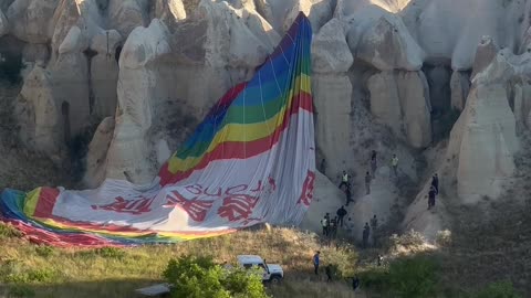 Hot Air Balloon Crashes in Cappadocia, Turkey