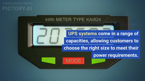 Schneider Electric offers a range of online UPS systems with capacities ranging from 200 kVA