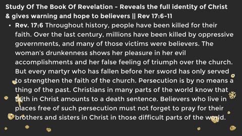 Power To Triumph || The Blood Of Martyrs Of The Faith Worked Against The Beast || April 11, 2023