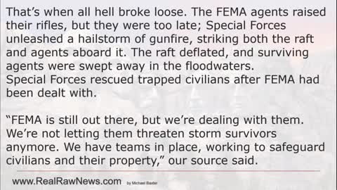 Special Forces Fight FEMA in Storm Battered SW Florida