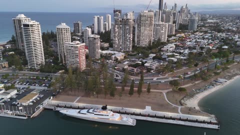 Drone 4K, Main Beach, Gold Coast, Australia