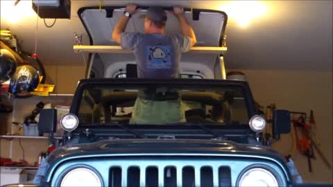 DIY Jeep Hard Top Hoist