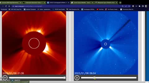 Double Schumann Blast Off, UFO's 01-08-23