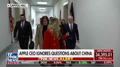 Apple CEO Coward / Narcissist Tim Cook Ignores Questions on China