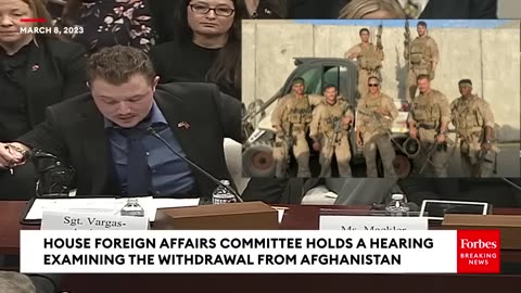 Marine Sgt. Delivers Emotional Testimony About His Experience During The US's Afghanistan Withdrawal