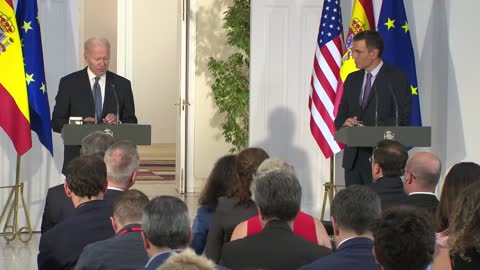 0278. President Biden Delivers a Joint Statement with President Pedro Sánchez of Spain