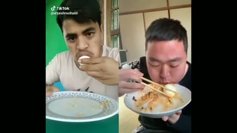 Funny Food Challenge in TicTok Who will win?