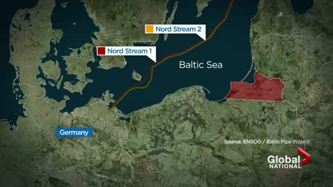 Russia accused of sabotage after blasts lead to leaks in Nord Stream pipelines