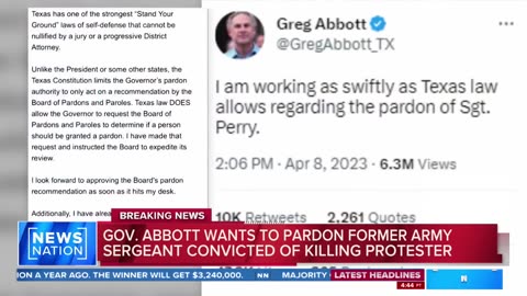 Texas gov. seeks to pardon Army sergeant convicted of murder | NewsNation Prime