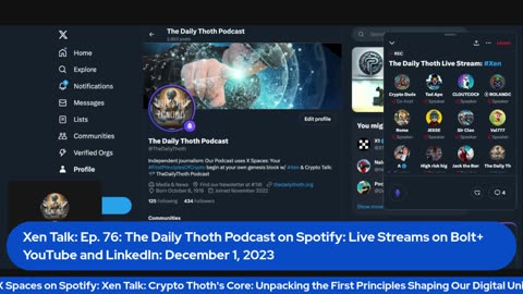 Xen #Crypto Talk: The Daily Thoth Podcast