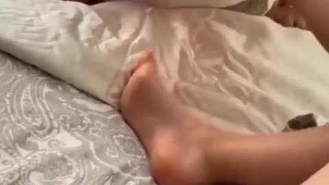 Licking feet