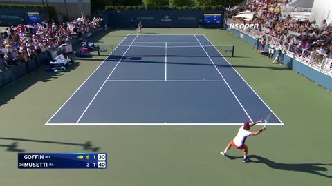 David Goffin vs. Lorenzo Musetti Highlights | 2022 US Open Round 1