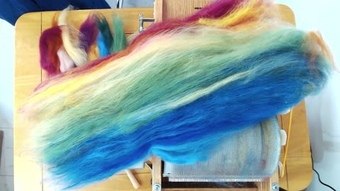 At My Drum Carder - Blending Pantone Colours