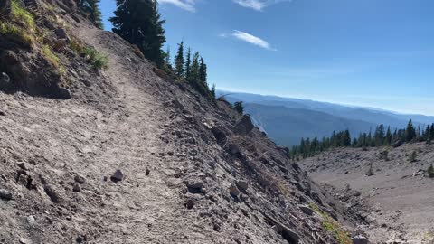 Oregon – Mount Hood – Climbing Up Steeply Out of the Canyon – 4K