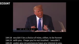 Video from Trump deposition leaks, BREAKS the internet