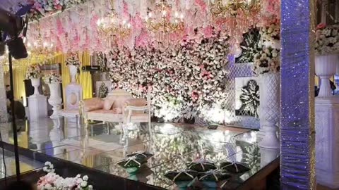 Flower decoration design for wedding