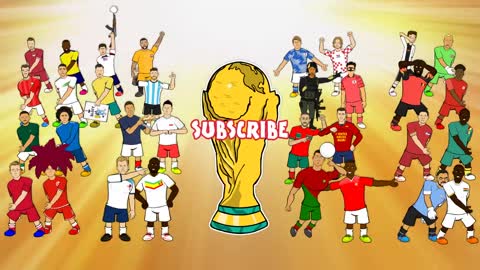 ARGENTINA vs AUSTRALIA 2-1 (World Cup 2022 Cartoon Messi Alvarez Goals Highlights)