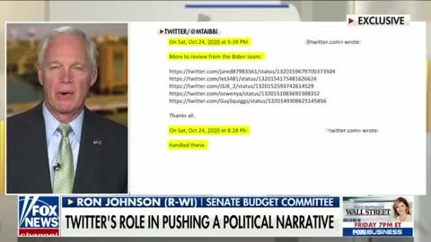 Sen. Ron Johnson Says There is a “Much Much Larger Story” Beyond the Twitter Files