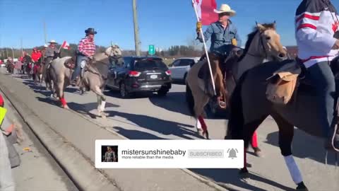 SURREY STANDS STRONG WITH HORSE BACK RIDERS