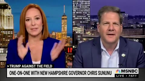 Unbelievable! Jen Psaki tells RINO Chris Sununu the Russia hoax is REAL.