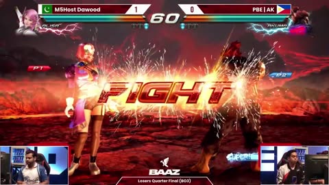 ×Tekken 7 BAAZ, TAKEDOWN '23 Losers Quarter Final | M5host Dawood (Alisa) vs PBE AK (Shaheen/Akuma)