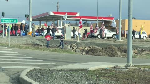 USA Freedom Convoy Heading East From Wenatchee, WA - 01 March 2022