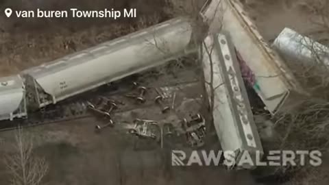 ANOTHER Train carrying hazardous materials has derailed just outside of Detroit, Michigan.